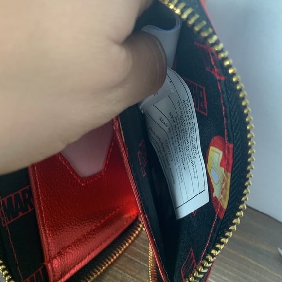 Loungefly Marvel pop Iron Man Cosplay  nwt Pop! Zip Around Wallet - Picture 12 of 15